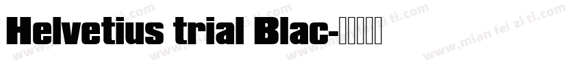 Helvetius trial Blac字体转换